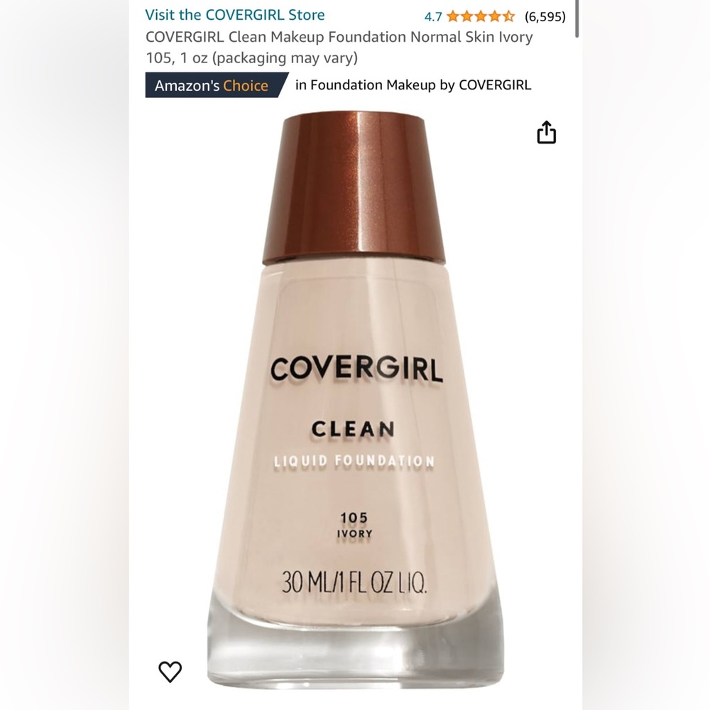 Covergirl clean liquid foundation
